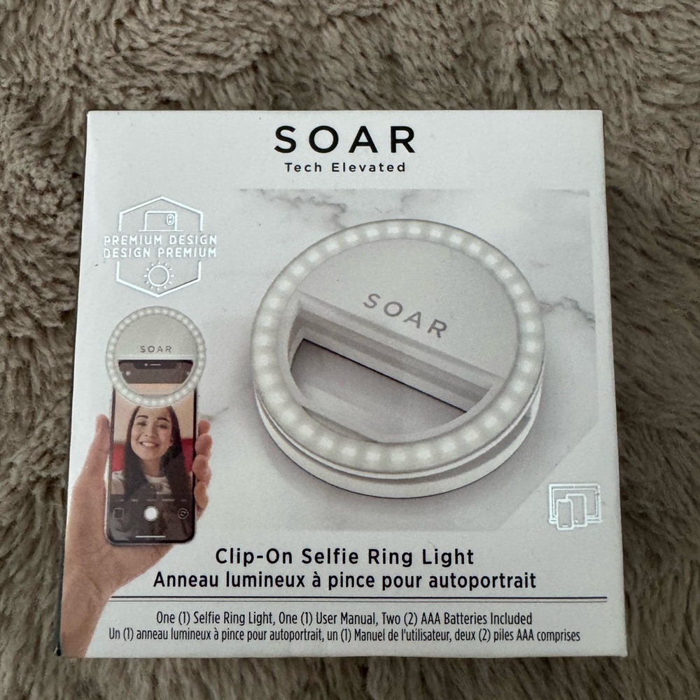 SOAR Clip-On Selfie Ring Light